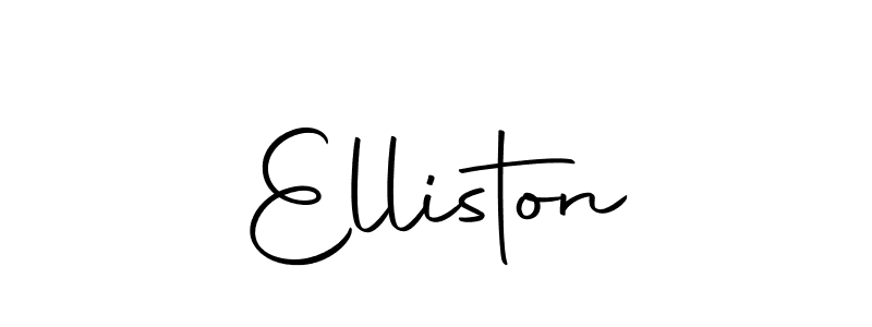 Make a beautiful signature design for name Elliston. With this signature (Autography-DOLnW) style, you can create a handwritten signature for free. Elliston signature style 10 images and pictures png