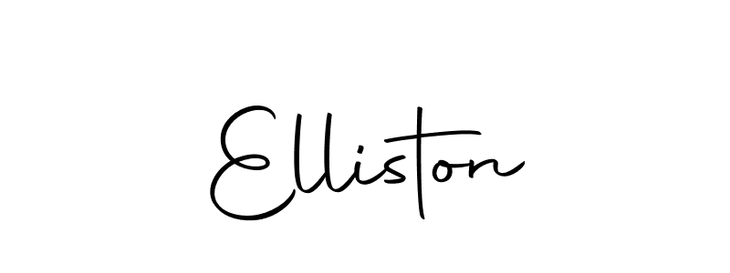 Make a beautiful signature design for name Elliston. With this signature (Autography-DOLnW) style, you can create a handwritten signature for free. Elliston signature style 10 images and pictures png