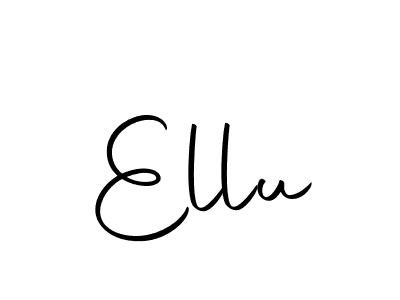 Create a beautiful signature design for name Ellu. With this signature (Autography-DOLnW) fonts, you can make a handwritten signature for free. Ellu signature style 10 images and pictures png