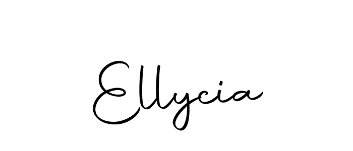 How to make Ellycia name signature. Use Autography-DOLnW style for creating short signs online. This is the latest handwritten sign. Ellycia signature style 10 images and pictures png