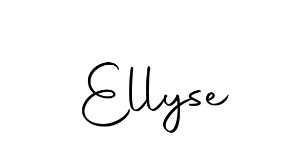 Use a signature maker to create a handwritten signature online. With this signature software, you can design (Autography-DOLnW) your own signature for name Ellyse. Ellyse signature style 10 images and pictures png