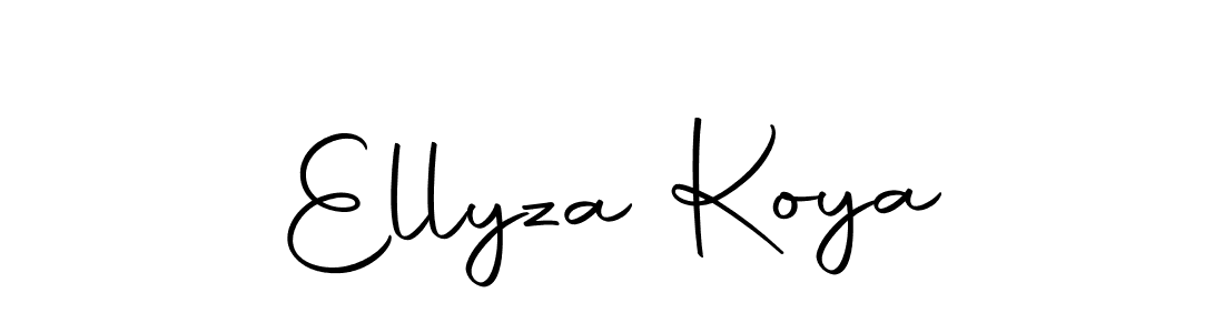 How to make Ellyza Koya signature? Autography-DOLnW is a professional autograph style. Create handwritten signature for Ellyza Koya name. Ellyza Koya signature style 10 images and pictures png