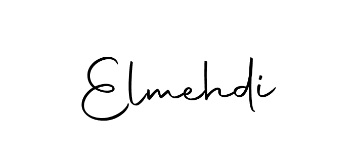 How to make Elmehdi name signature. Use Autography-DOLnW style for creating short signs online. This is the latest handwritten sign. Elmehdi signature style 10 images and pictures png