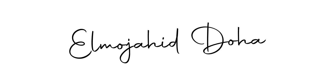 Design your own signature with our free online signature maker. With this signature software, you can create a handwritten (Autography-DOLnW) signature for name Elmojahid Doha. Elmojahid Doha signature style 10 images and pictures png