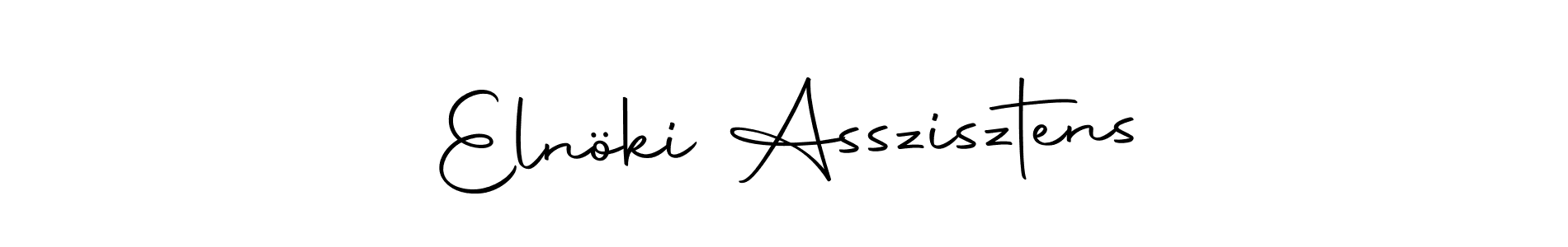 This is the best signature style for the Elnöki Asszisztens name. Also you like these signature font (Autography-DOLnW). Mix name signature. Elnöki Asszisztens signature style 10 images and pictures png