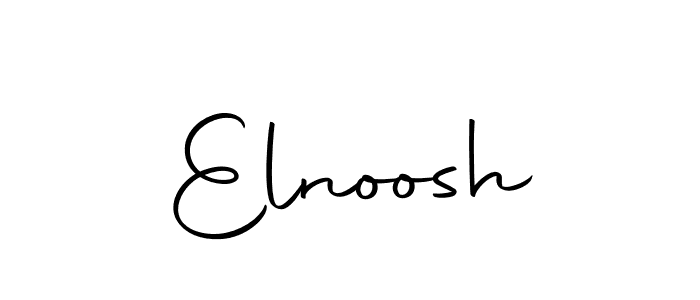 Design your own signature with our free online signature maker. With this signature software, you can create a handwritten (Autography-DOLnW) signature for name Elnoosh. Elnoosh signature style 10 images and pictures png