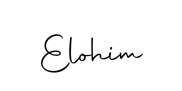 Design your own signature with our free online signature maker. With this signature software, you can create a handwritten (Autography-DOLnW) signature for name Elohim. Elohim signature style 10 images and pictures png