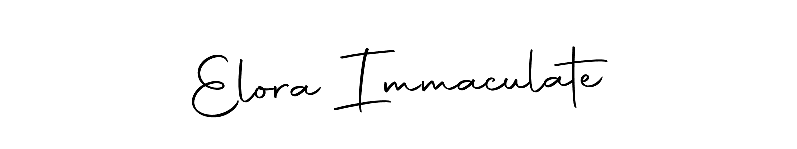 Make a beautiful signature design for name Elora Immaculate. Use this online signature maker to create a handwritten signature for free. Elora Immaculate signature style 10 images and pictures png