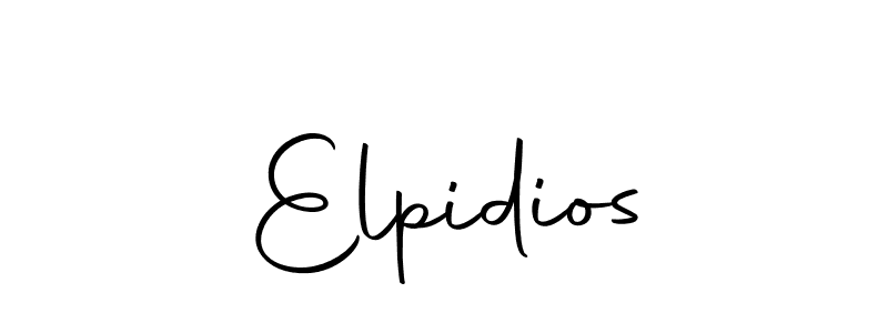 You should practise on your own different ways (Autography-DOLnW) to write your name (Elpidios) in signature. don't let someone else do it for you. Elpidios signature style 10 images and pictures png