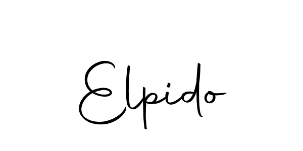 How to make Elpido name signature. Use Autography-DOLnW style for creating short signs online. This is the latest handwritten sign. Elpido signature style 10 images and pictures png