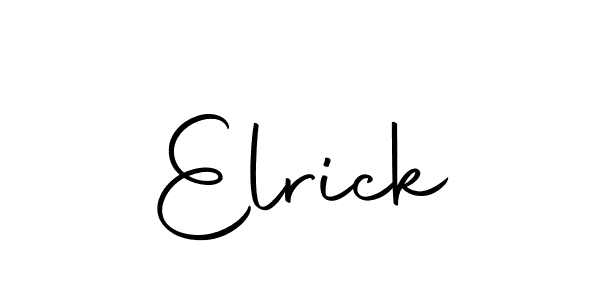 if you are searching for the best signature style for your name Elrick. so please give up your signature search. here we have designed multiple signature styles  using Autography-DOLnW. Elrick signature style 10 images and pictures png