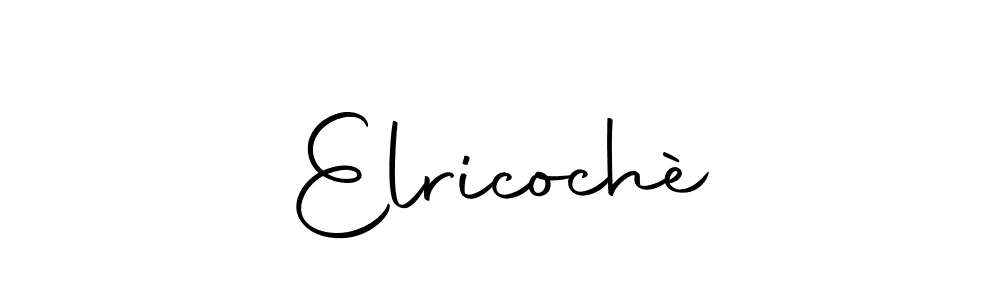 if you are searching for the best signature style for your name Elricochè. so please give up your signature search. here we have designed multiple signature styles  using Autography-DOLnW. Elricochè signature style 10 images and pictures png