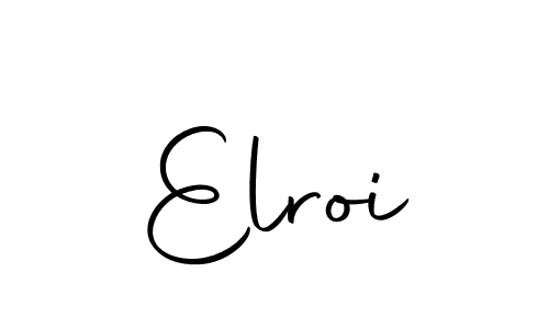 How to make Elroi name signature. Use Autography-DOLnW style for creating short signs online. This is the latest handwritten sign. Elroi signature style 10 images and pictures png