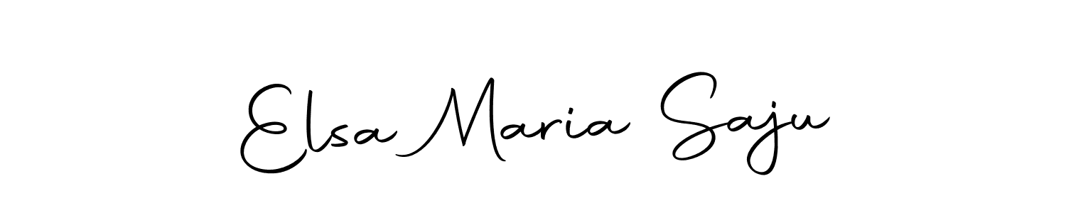 Design your own signature with our free online signature maker. With this signature software, you can create a handwritten (Autography-DOLnW) signature for name Elsa Maria Saju. Elsa Maria Saju signature style 10 images and pictures png