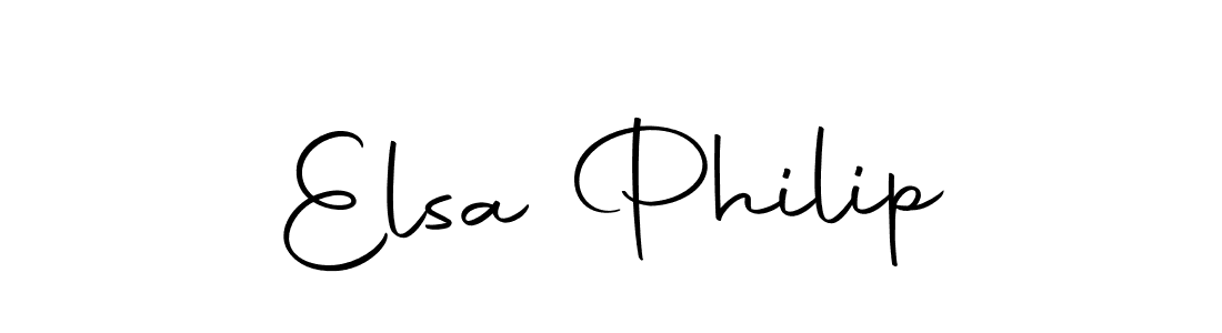 Make a beautiful signature design for name Elsa Philip. Use this online signature maker to create a handwritten signature for free. Elsa Philip signature style 10 images and pictures png