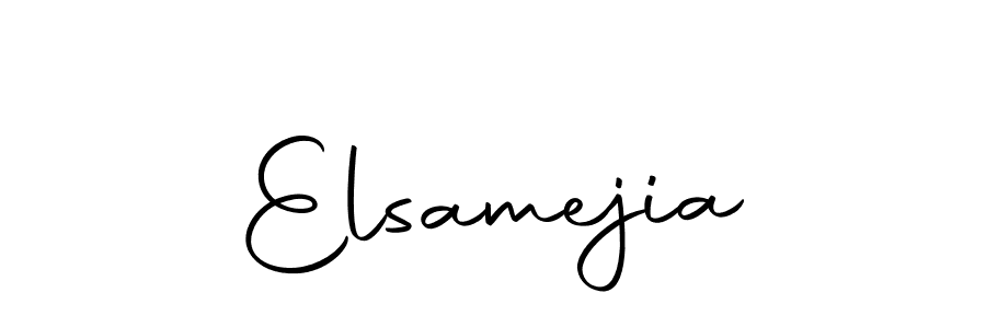 You should practise on your own different ways (Autography-DOLnW) to write your name (Elsamejia) in signature. don't let someone else do it for you. Elsamejia signature style 10 images and pictures png