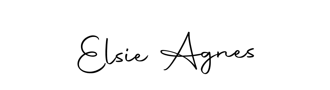 Design your own signature with our free online signature maker. With this signature software, you can create a handwritten (Autography-DOLnW) signature for name Elsie Agnes. Elsie Agnes signature style 10 images and pictures png
