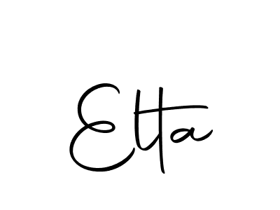 How to make Elta name signature. Use Autography-DOLnW style for creating short signs online. This is the latest handwritten sign. Elta signature style 10 images and pictures png