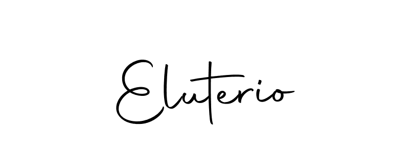Make a beautiful signature design for name Eluterio. Use this online signature maker to create a handwritten signature for free. Eluterio signature style 10 images and pictures png