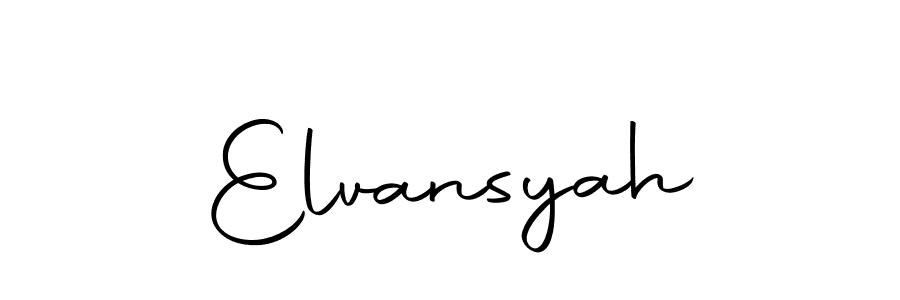 How to make Elvansyah name signature. Use Autography-DOLnW style for creating short signs online. This is the latest handwritten sign. Elvansyah signature style 10 images and pictures png