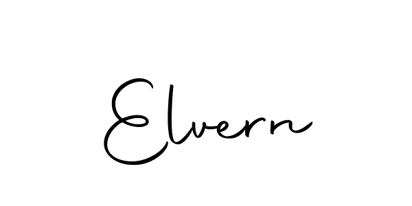 Use a signature maker to create a handwritten signature online. With this signature software, you can design (Autography-DOLnW) your own signature for name Elvern. Elvern signature style 10 images and pictures png