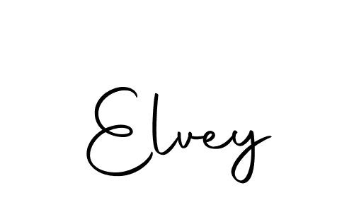 Design your own signature with our free online signature maker. With this signature software, you can create a handwritten (Autography-DOLnW) signature for name Elvey. Elvey signature style 10 images and pictures png