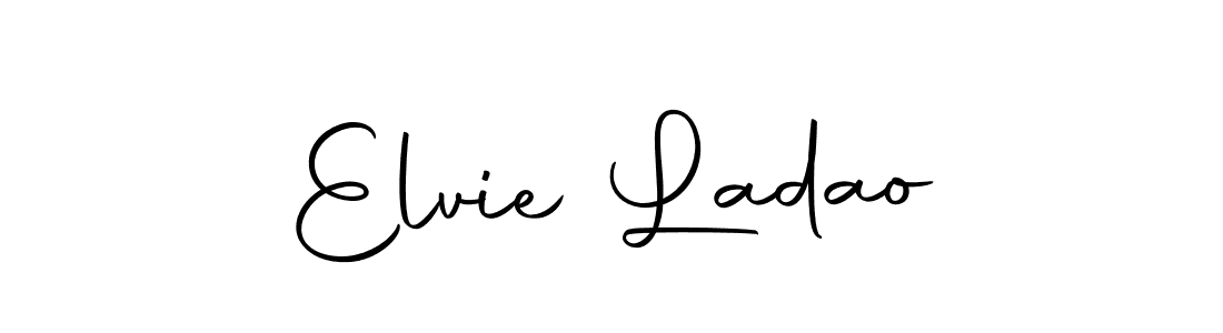How to make Elvie Ladao signature? Autography-DOLnW is a professional autograph style. Create handwritten signature for Elvie Ladao name. Elvie Ladao signature style 10 images and pictures png