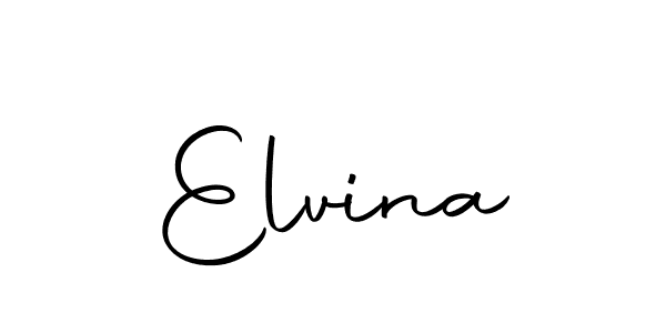 Design your own signature with our free online signature maker. With this signature software, you can create a handwritten (Autography-DOLnW) signature for name Elvina. Elvina signature style 10 images and pictures png