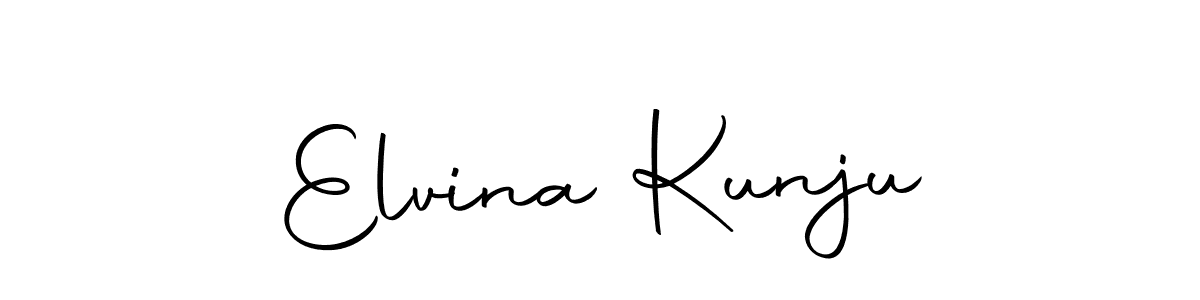 How to make Elvina Kunju signature? Autography-DOLnW is a professional autograph style. Create handwritten signature for Elvina Kunju name. Elvina Kunju signature style 10 images and pictures png