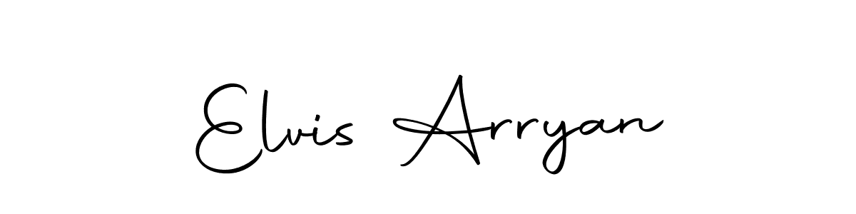 Autography-DOLnW is a professional signature style that is perfect for those who want to add a touch of class to their signature. It is also a great choice for those who want to make their signature more unique. Get Elvis Arryan name to fancy signature for free. Elvis Arryan signature style 10 images and pictures png