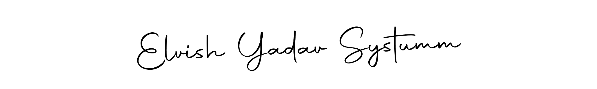 Use a signature maker to create a handwritten signature online. With this signature software, you can design (Autography-DOLnW) your own signature for name Elvish Yadav Systumm. Elvish Yadav Systumm signature style 10 images and pictures png