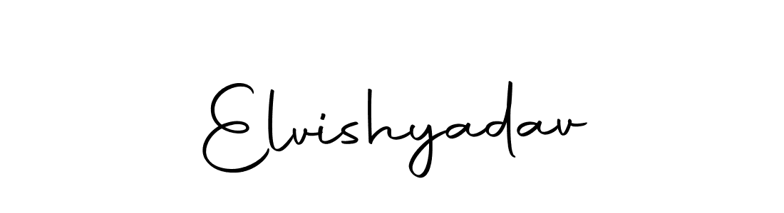 Design your own signature with our free online signature maker. With this signature software, you can create a handwritten (Autography-DOLnW) signature for name Elvishyadav. Elvishyadav signature style 10 images and pictures png