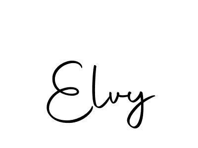 How to make Elvy name signature. Use Autography-DOLnW style for creating short signs online. This is the latest handwritten sign. Elvy signature style 10 images and pictures png