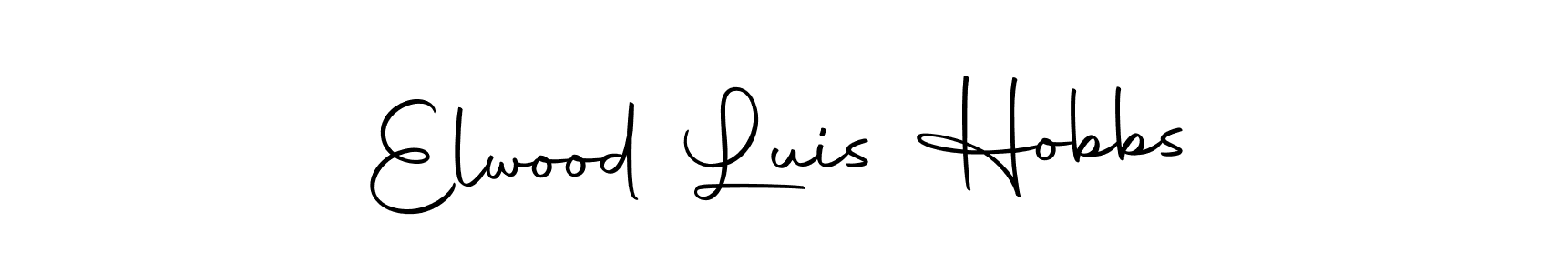 You can use this online signature creator to create a handwritten signature for the name Elwood Luis Hobbs. This is the best online autograph maker. Elwood Luis Hobbs signature style 10 images and pictures png