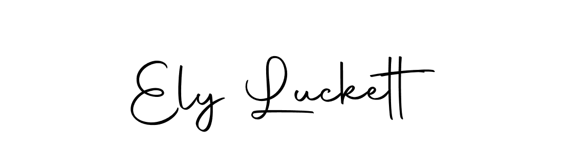 Create a beautiful signature design for name Ely Luckett. With this signature (Autography-DOLnW) fonts, you can make a handwritten signature for free. Ely Luckett signature style 10 images and pictures png