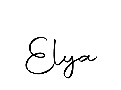 Design your own signature with our free online signature maker. With this signature software, you can create a handwritten (Autography-DOLnW) signature for name Elya. Elya signature style 10 images and pictures png
