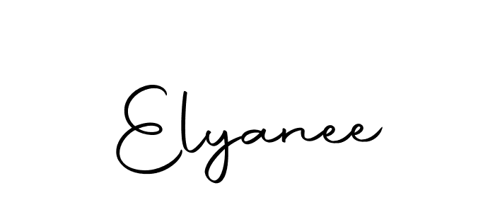 How to make Elyanee name signature. Use Autography-DOLnW style for creating short signs online. This is the latest handwritten sign. Elyanee signature style 10 images and pictures png