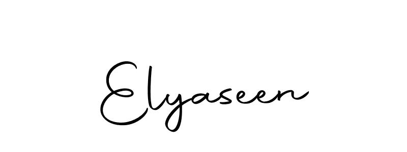 Create a beautiful signature design for name Elyaseen. With this signature (Autography-DOLnW) fonts, you can make a handwritten signature for free. Elyaseen signature style 10 images and pictures png