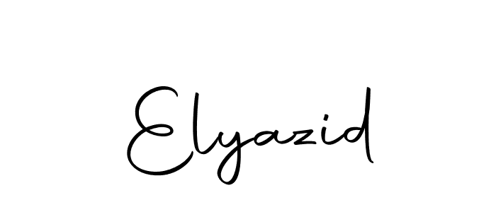 Also we have Elyazid name is the best signature style. Create professional handwritten signature collection using Autography-DOLnW autograph style. Elyazid signature style 10 images and pictures png