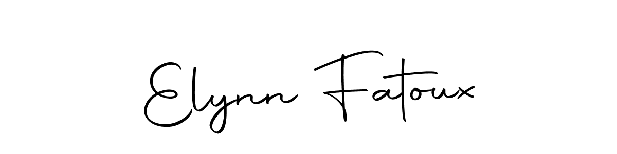 Make a beautiful signature design for name Elynn Fatoux. With this signature (Autography-DOLnW) style, you can create a handwritten signature for free. Elynn Fatoux signature style 10 images and pictures png