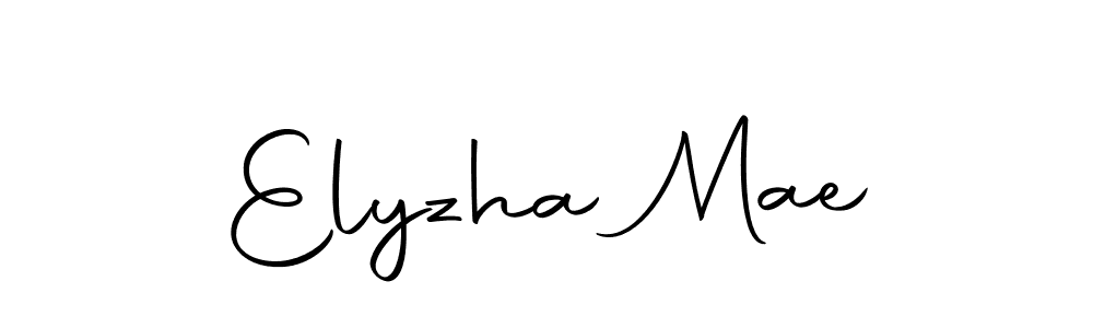 Elyzha Mae stylish signature style. Best Handwritten Sign (Autography-DOLnW) for my name. Handwritten Signature Collection Ideas for my name Elyzha Mae. Elyzha Mae signature style 10 images and pictures png