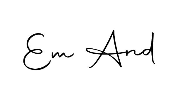 This is the best signature style for the Em And name. Also you like these signature font (Autography-DOLnW). Mix name signature. Em And signature style 10 images and pictures png