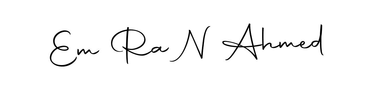 Create a beautiful signature design for name Em Ra N Ahmed. With this signature (Autography-DOLnW) fonts, you can make a handwritten signature for free. Em Ra N Ahmed signature style 10 images and pictures png