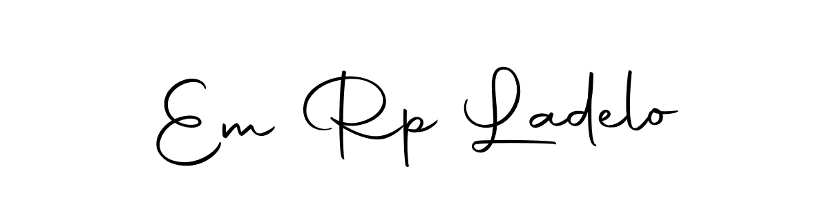 Create a beautiful signature design for name Em Rp Ladelo. With this signature (Autography-DOLnW) fonts, you can make a handwritten signature for free. Em Rp Ladelo signature style 10 images and pictures png