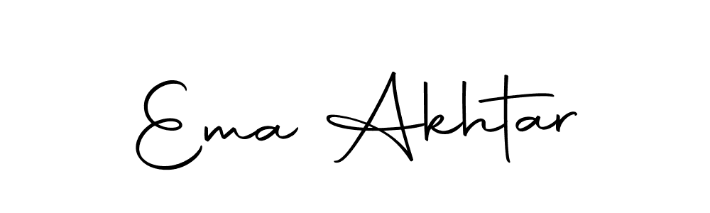 Design your own signature with our free online signature maker. With this signature software, you can create a handwritten (Autography-DOLnW) signature for name Ema Akhtar. Ema Akhtar signature style 10 images and pictures png