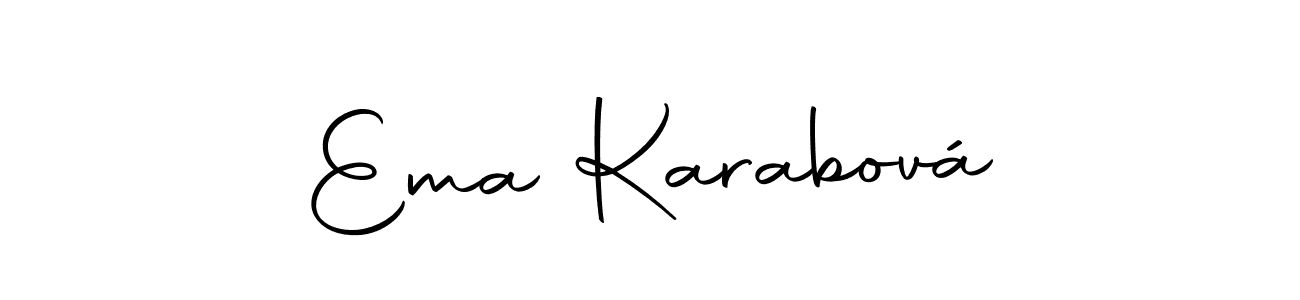 The best way (Autography-DOLnW) to make a short signature is to pick only two or three words in your name. The name Ema Karabová include a total of six letters. For converting this name. Ema Karabová signature style 10 images and pictures png