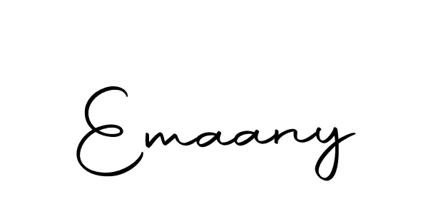 Design your own signature with our free online signature maker. With this signature software, you can create a handwritten (Autography-DOLnW) signature for name Emaany. Emaany signature style 10 images and pictures png