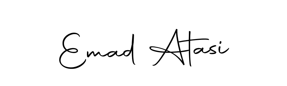 Design your own signature with our free online signature maker. With this signature software, you can create a handwritten (Autography-DOLnW) signature for name Emad Atasi. Emad Atasi signature style 10 images and pictures png