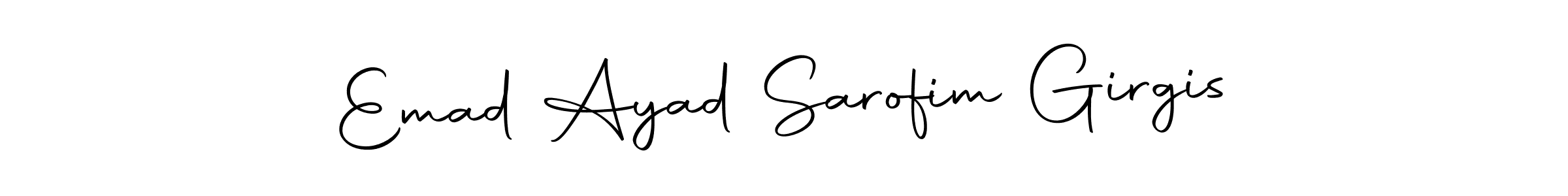 Once you've used our free online signature maker to create your best signature Autography-DOLnW style, it's time to enjoy all of the benefits that Emad Ayad Sarofim Girgis name signing documents. Emad Ayad Sarofim Girgis signature style 10 images and pictures png