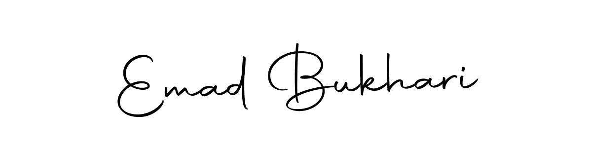 How to make Emad Bukhari signature? Autography-DOLnW is a professional autograph style. Create handwritten signature for Emad Bukhari name. Emad Bukhari signature style 10 images and pictures png